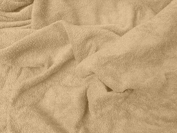Cearsaf Frotir cu elastic 90x200 cm bej