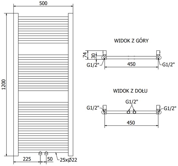 Mexen Mars, element electric de încălzire 1200 x 500 mm, 600 W, antracit, W110-1200-500-2600-66