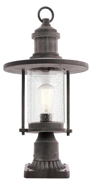 Lampă de exterior Kichler KL-RIVERWOOD3-M RIVERWOOD 1xE27/60W/230V IP44 negru