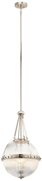 Lustră pe tijă Kichler KL-ASTER-P-PN ASTER 3xE14/60W/230V