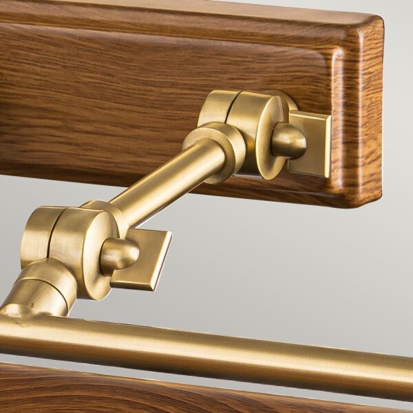 Aplică pentru tablouri Elstead WINCHFIELD-PLL-AB-OAK WINCHFIELD 4xE14/40W/230V stejar