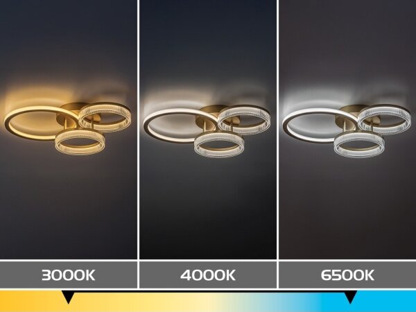 Rabalux 71473 - Plafonieră LED dimabilă RIVONA LED/38W/230V 3000-6500K 58,5x38 cm+telecomandă