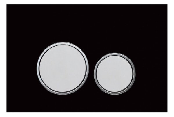 Mexen NAPO 06 - Buton pentru modulul Mexen Napo (compatibil cu modulul Geberit Delta UP100), sticlă neagră, 604623