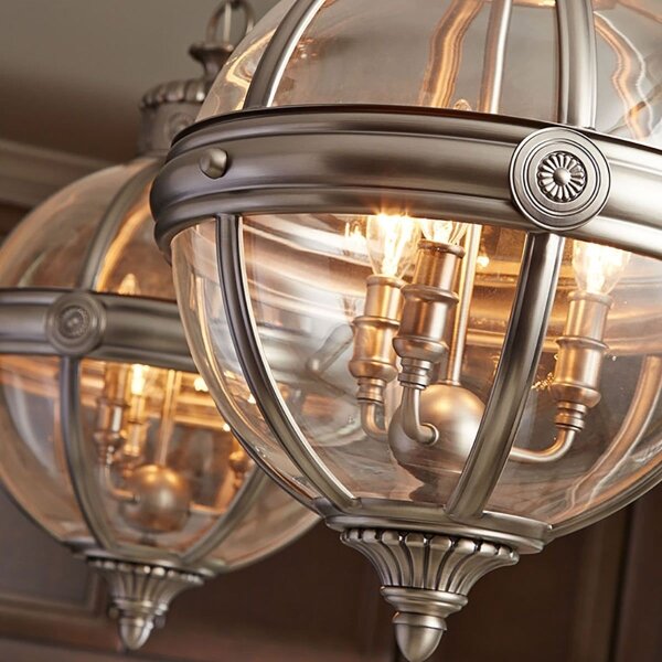 Lustră pe lanț Feiss FE-ADAMS-3P-ANL ADAMS 3xE14/60W/230V bronz