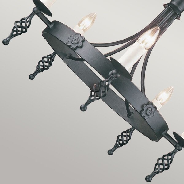 Lustră pe lanț Elstead BY5-BLACK BELFRY 5xE14/60W/230V