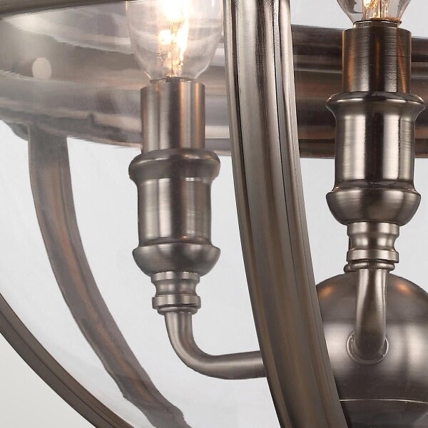 Lustră pe lanț Feiss FE-ADAMS-3P-ANL ADAMS 3xE14/60W/230V bronz