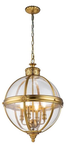 Lustră pe lanț Feiss FE-ADAMS-4P-BB ADAMS 4xE14/60W/230V auriu