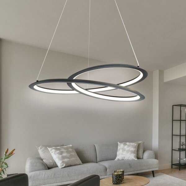 Lustră LED pe cablu TANGO LED/44W/230V 4000K d. 60 cm negru