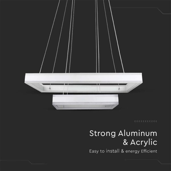 Lustră LED dimabilă pe cablu LED/113W/230V 3000K alb