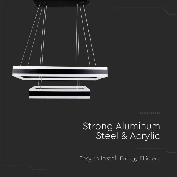 Lustră LED dimabilă pe cablu LED/113W/230V 3000K negru