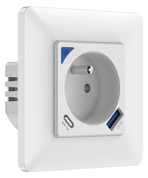 Priză inteligentă Immax NEO 07800L 16A/230V + 1xUSB+1xUSB C Tuya