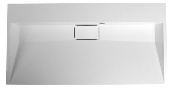 Sapho AMUR, chiuveta 90x46cm, marmura turnata, fara orificiu pentru robinet, alb, 55032-0