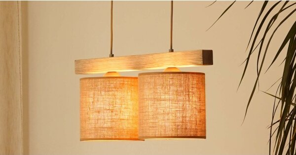 Lustră pe cablu Brilagi FOREST 2xE27/15W/230V pin/maro