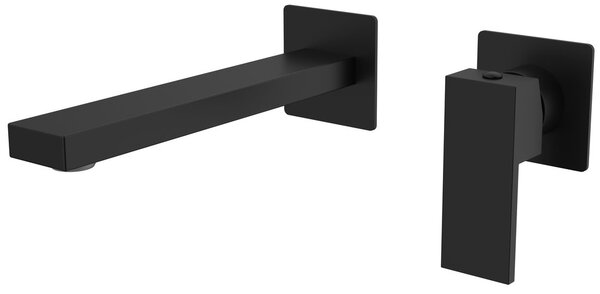 Sapho Sapho, baterie pentru chiuvetă ascunsă cu două elemente CUBEMIX, mat negru, CM008B