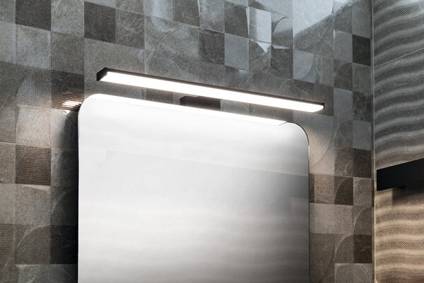 Sapho Sapho, lampă LED CHICAGO XL, 600x120x40 mm, 12W, 230 V, plastic, negru mat, AU470