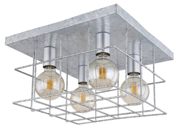 Plafonieră Globo 15530Z-4D MERRIL 4xE27/60W/230V