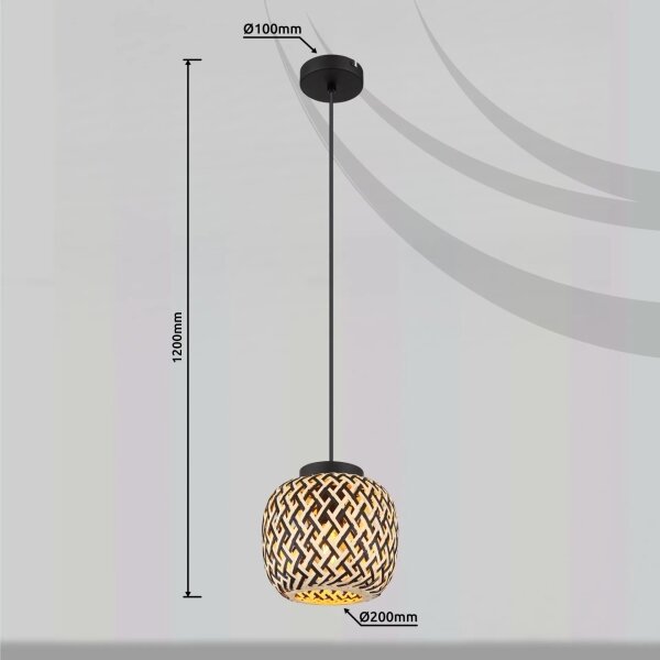Lustră pe cablu Globo 15766H COLLY 1xE27/15W/230V