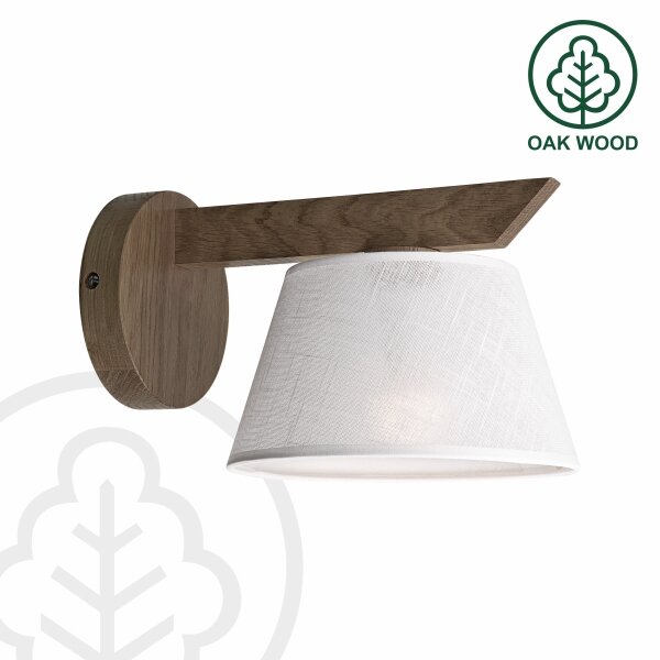 Aplică LED Brilagi ANTHONY 1xE14/40W/230V stejar nuc/alb