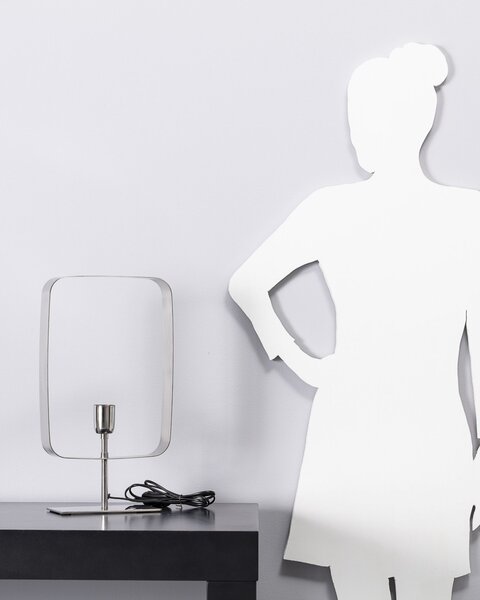 Lampă de masă Theo Silver 46 cm