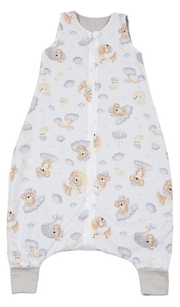 Sac de dormit de vara cu picioare pentru copii 3-5 ani Kidizi Koala Dreams, 0.5 tog, bumbac 100%