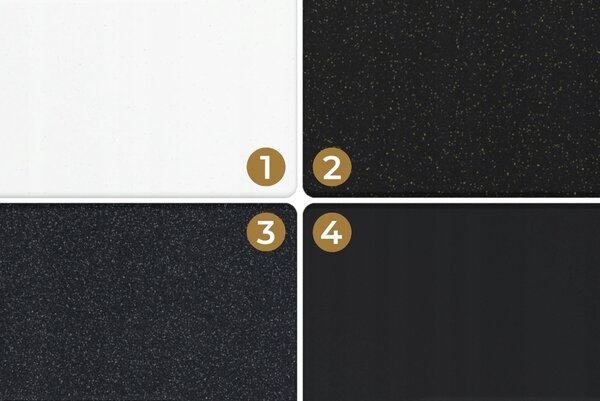 SINK Quality Chiuveta Quality Ferrum, chiuveta granit bucatarie 565x510x205 mm + sifon crom, negru, SKQ-FER.C.1K60.X