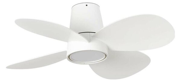 Ventilator LED dimabil de tavan FARO 34315 KLOVER S LED/20W/230V alb d. 80 cm + telecomandă