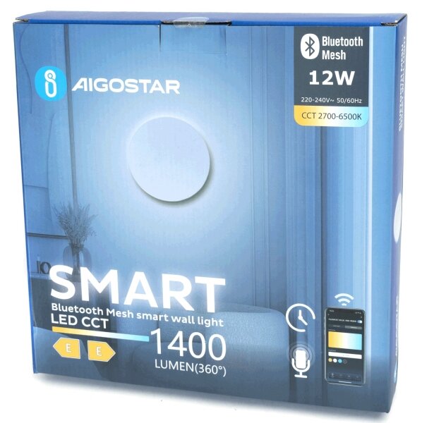 Aplică LED dimabilă Aigostar MESH Smart LED/12W/230V alb