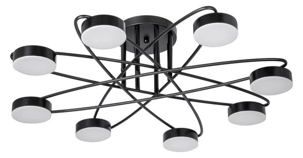 Lustră LED aplicată 8xLED/7W/230V negru