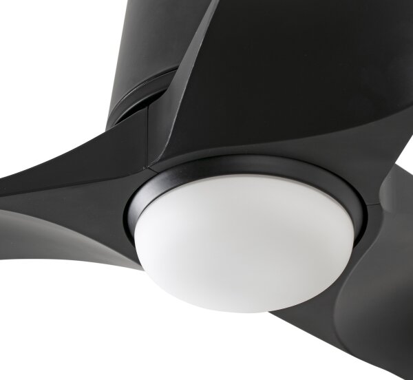 Ventilator LED dimabil de tavan FARO 33827WT-1TW HEY TUB S LED/10W/230V negru d. 90 cm WT + telecomandă
