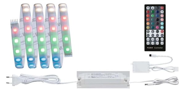 Paulmann 70627 - Bandă LED RGB MAXLED, 18 W, reglabilă, 1,5 m, 230 V, cu telecomandă