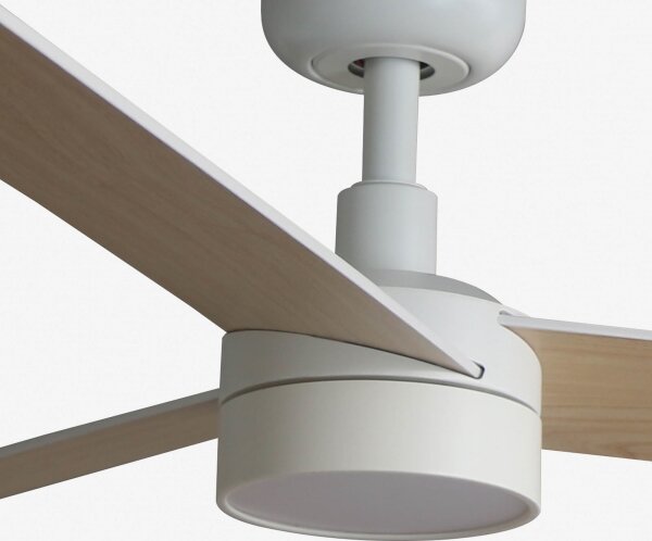 Ventilator LED dimabil FARO 34295WT-1TW RUDDER S 18W/230V alb/bej d. 106 cm WT + telecomandă