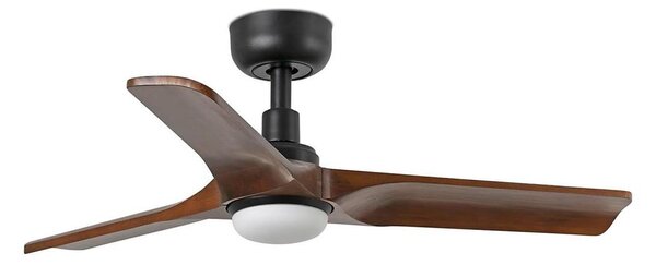 FARO 33806WT-1TW - LED ventilator HEYWOOD S 10W/230V lemn/negru pr. 90 cm WT+DO