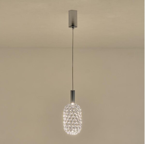 Lustră LED pe cablu LED/6,3W/230V 3000K crom lucios d. 13 cm