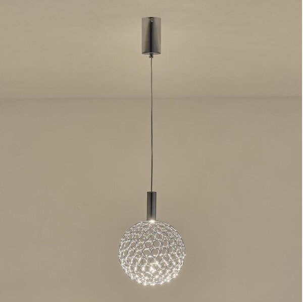 Lustră LED pe cablu LED/6,3W/230V 3000K crom lucios d. 25 cm