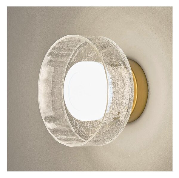 Aplică LED/8W/230V 3000K auriu/transparent
