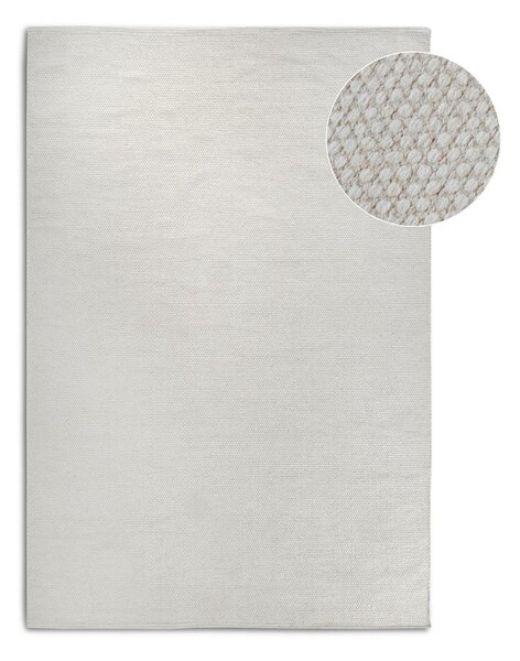 Covor crem țesut manual din amestesc de lână 120x170 cm Pradesh Natural White – Elle Decoration