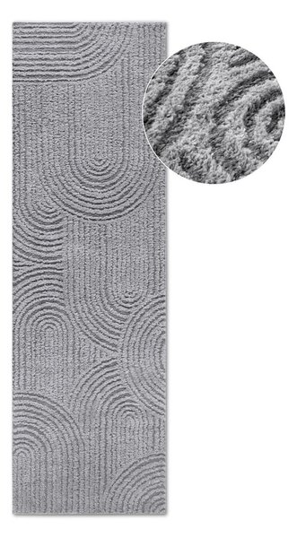 Covor tip traversă gri 80x240 cm Chappe Light Grey – Elle Decoration