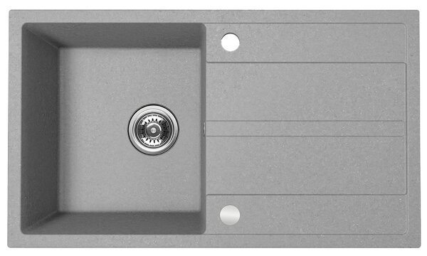Kuchinox Viti, chiuveta granit cu 1 compartiment 760x440x175 mm + sifon, gri, LAV-SBX_511Y