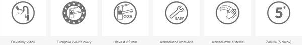 Kuchinox Elza, baterie autonomă pentru chiuvetă cu braț elastic, negru mat, LAV-BKE_B67D