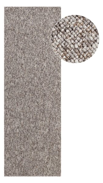 Covor tip traversă gri lavabil 80x240 cm Rocco Taupe – Elle Decoration