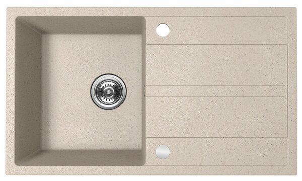 Kuchinox Viti, chiuveta granit cu 1 compartiment 760x440x175 mm + sifon, bej, LAV-SBX_411Y