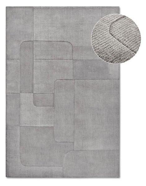 Covor gri țesut manual din lână 80x150 cm Charlotte – Villeroy&Boch