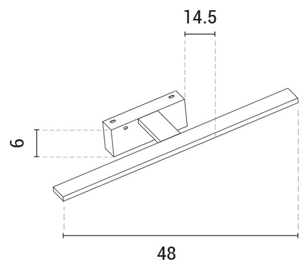 Aplică LED pentru oglindă LED/10W/230V 3000K crom lucios