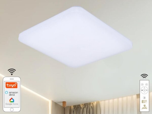 Plafonieră LED dimabilă OPAL LED/48W/230V Wi-Fi Tuya + telecomandă