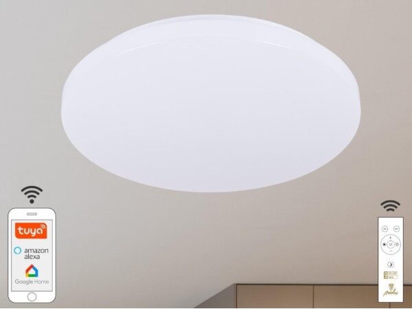 Plafonieră LED dimabilă OPAL LED/48W/230V Wi-Fi Tuya + telecomandă