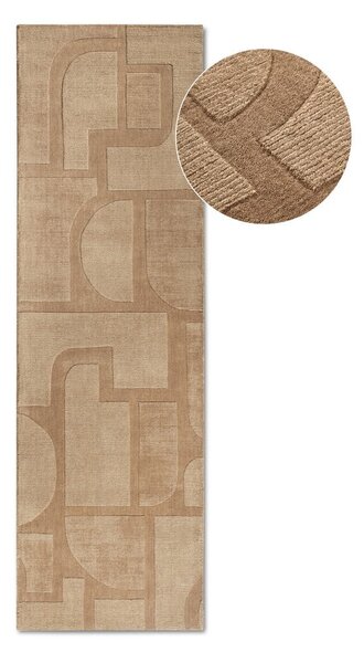 Covor tip traversă bej țesut manual din lână 80x250 cm Alexis – Villeroy&Boch