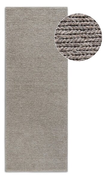 Covor tip traversă maro deschis țesut manual din lână 80x200 cm Francois – Villeroy&Boch