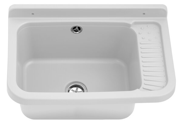 Gamma Gradia, chiuvetă universală din plastic 508x338x240, alb, GMA-KGG50-WH