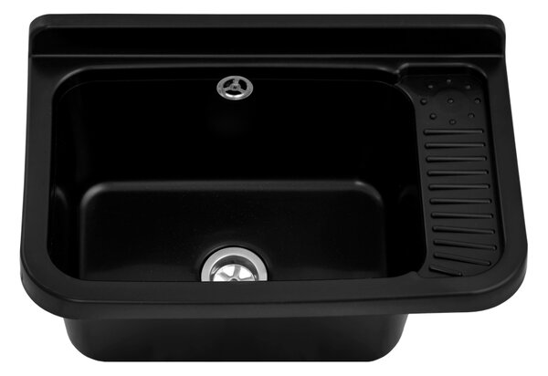 Gamma Gradia, chiuvetă universală din plastic 508x338x240, negru, GMA-KGG50-BK