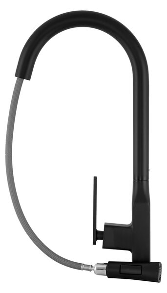 Gamma Pico, baterie pentru chiuvetă înaltă h-450, negru mat, GMA-BPOK-BK